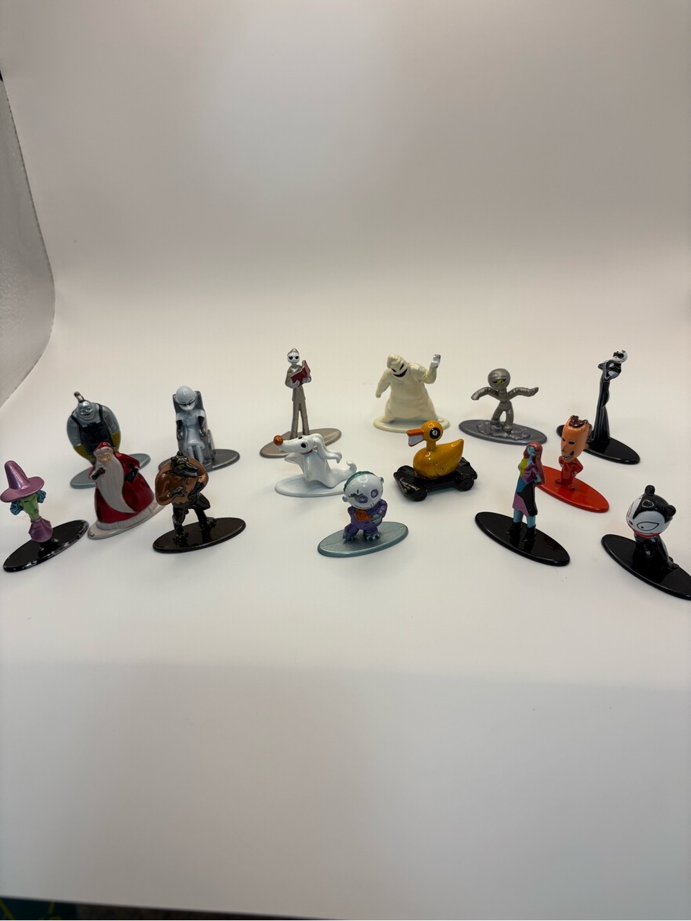 Nightmare Before Christmas Disney Jada Nano Metalfigs Lot of 15 Used Condition